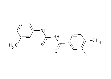 3-iodo-4-methyl-N-{[(3-methylphenyl)amino]carbonothioyl}benzamide