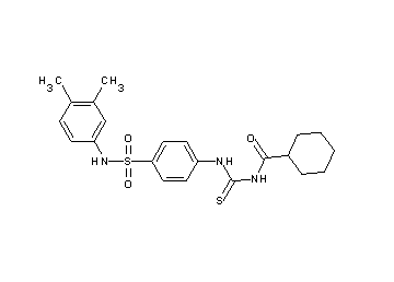 N-{[(4-{[(3,4-dimethylphenyl)amino]sulfonyl}phenyl)amino]carbonothioyl}cyclohexanecarboxamide
