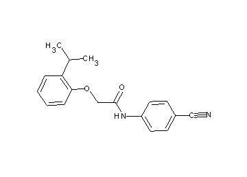 N-(4-cyanophenyl)-2-(2-isopropylphenoxy)acetamide