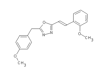 2-(4-methoxybenzyl)-5-[2-(2-methoxyphenyl)vinyl]-1,3,4-oxadiazole - Click Image to Close