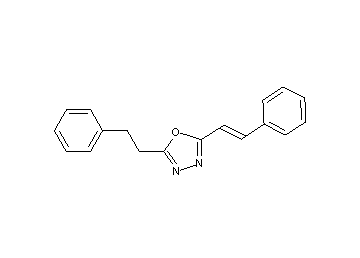 2-(2-phenylethyl)-5-(2-phenylvinyl)-1,3,4-oxadiazole
