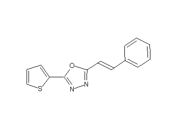 2-(2-phenylvinyl)-5-(2-thienyl)-1,3,4-oxadiazole