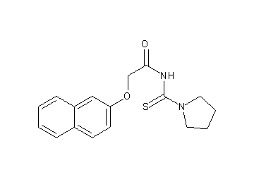 2-(2-naphthyloxy)-N-(1-pyrrolidinylcarbonothioyl)acetamide - Click Image to Close