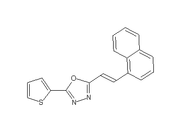 2-[2-(1-naphthyl)vinyl]-5-(2-thienyl)-1,3,4-oxadiazole