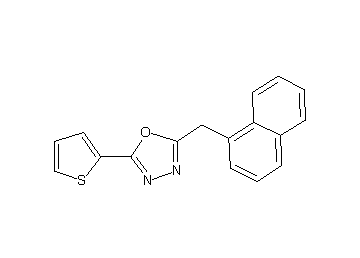 2-(1-naphthylmethyl)-5-(2-thienyl)-1,3,4-oxadiazole