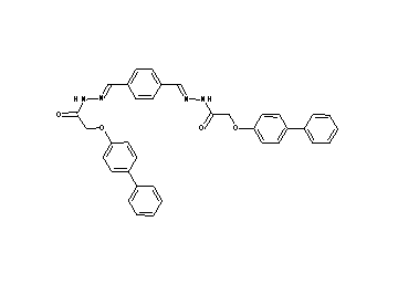 N',N''-[1,4-phenylenedi(methylylidene)]bis[2-(4-biphenylyloxy)acetohydrazide]
