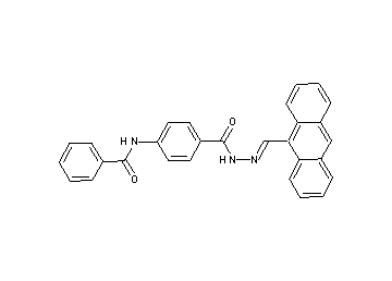 N-(4-{[2-(9-anthrylmethylene)hydrazino]carbonyl}phenyl)benzamide - Click Image to Close