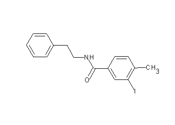 3-iodo-4-methyl-N-(2-phenylethyl)benzamide