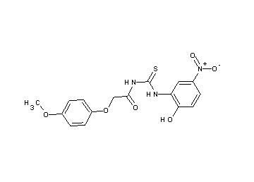 N-{[(2-hydroxy-5-nitrophenyl)amino]carbonothioyl}-2-(4-methoxyphenoxy)acetamide
