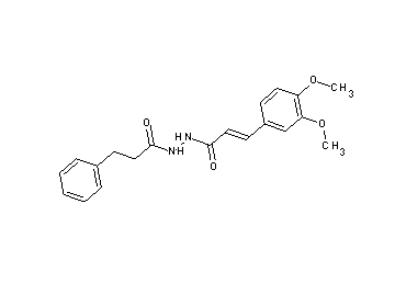 3-(3,4-dimethoxyphenyl)-N'-(3-phenylpropanoyl)acrylohydrazide
