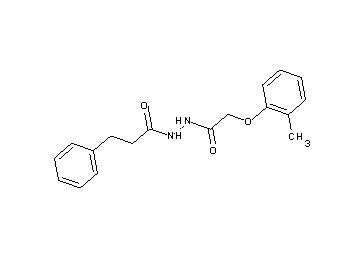 N'-[(2-methylphenoxy)acetyl]-3-phenylpropanohydrazide - Click Image to Close