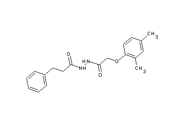 N'-[(2,4-dimethylphenoxy)acetyl]-3-phenylpropanohydrazide - Click Image to Close