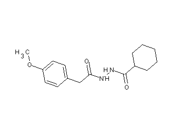 N'-[2-(4-methoxyphenyl)acetyl]cyclohexanecarbohydrazide