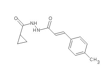 N'-[3-(4-methylphenyl)acryloyl]cyclopropanecarbohydrazide - Click Image to Close