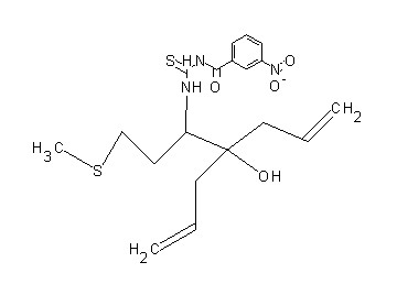 N-[({2-allyl-2-hydroxy-1-[2-(methylsulfanyl)ethyl]-4-penten-1-yl}amino)carbonothioyl]-3-nitrobenzamide - Click Image to Close