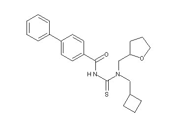 N-{[(cyclobutylmethyl)(tetrahydro-2-furanylmethyl)amino]carbonothioyl}-4-biphenylcarboxamide - Click Image to Close