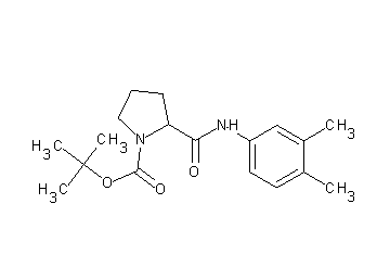 tert-butyl 2-{[(3,4-dimethylphenyl)amino]carbonyl}-1-pyrrolidinecarboxylate (non-preferred name)