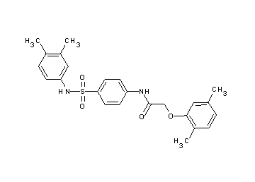 2-(2,5-dimethylphenoxy)-N-(4-{[(3,4-dimethylphenyl)amino]sulfonyl}phenyl)acetamide - Click Image to Close