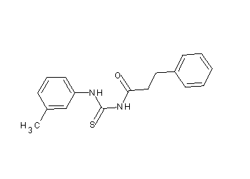 N-{[(3-methylphenyl)amino]carbonothioyl}-3-phenylpropanamide