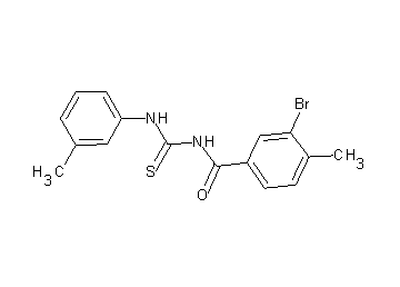 3-bromo-4-methyl-N-{[(3-methylphenyl)amino]carbonothioyl}benzamide