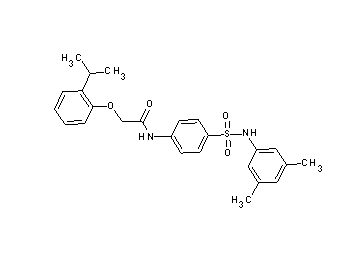 N-(4-{[(3,5-dimethylphenyl)amino]sulfonyl}phenyl)-2-(2-isopropylphenoxy)acetamide