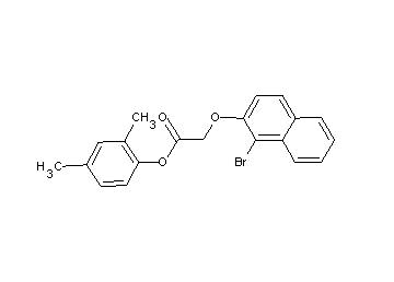 2,4-dimethylphenyl [(1-bromo-2-naphthyl)oxy]acetate