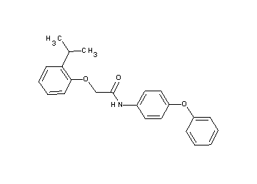 2-(2-isopropylphenoxy)-N-(4-phenoxyphenyl)acetamide