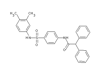 N-(4-{[(3,4-dimethylphenyl)amino]sulfonyl}phenyl)-2,2-diphenylacetamide