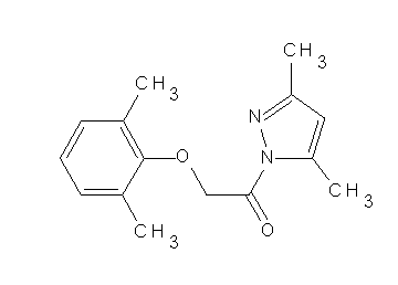 1-[(2,6-dimethylphenoxy)acetyl]-3,5-dimethyl-1H-pyrazole - Click Image to Close