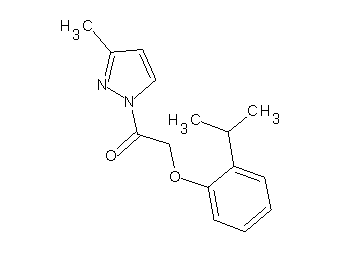 1-[(2-isopropylphenoxy)acetyl]-3-methyl-1H-pyrazole - Click Image to Close