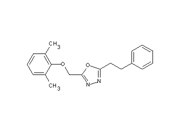 2-[(2,6-dimethylphenoxy)methyl]-5-(2-phenylethyl)-1,3,4-oxadiazole