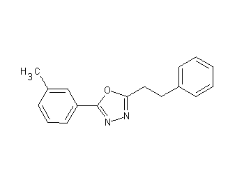 2-(3-methylphenyl)-5-(2-phenylethyl)-1,3,4-oxadiazole