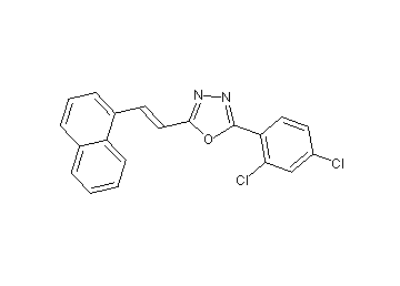 2-(2,4-dichlorophenyl)-5-[2-(1-naphthyl)vinyl]-1,3,4-oxadiazole - Click Image to Close