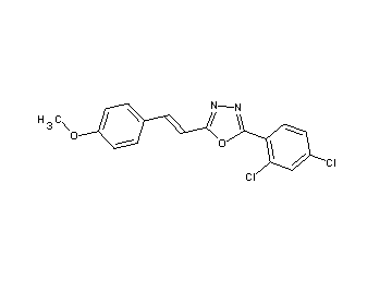 2-(2,4-dichlorophenyl)-5-[2-(4-methoxyphenyl)vinyl]-1,3,4-oxadiazole