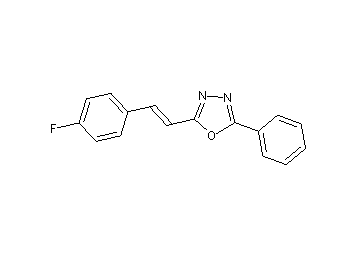 2-[2-(4-fluorophenyl)vinyl]-5-phenyl-1,3,4-oxadiazole