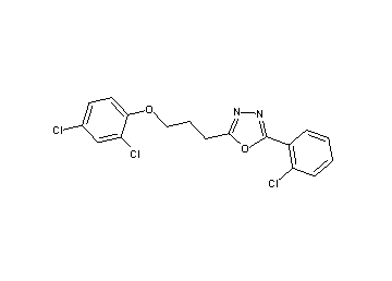 2-(2-chlorophenyl)-5-[3-(2,4-dichlorophenoxy)propyl]-1,3,4-oxadiazole