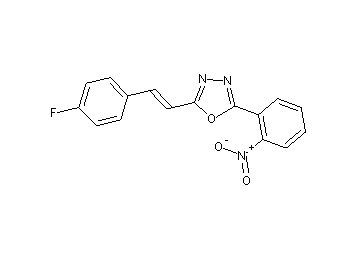 2-[2-(4-fluorophenyl)vinyl]-5-(2-nitrophenyl)-1,3,4-oxadiazole