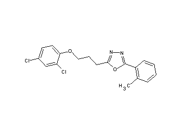 2-[3-(2,4-dichlorophenoxy)propyl]-5-(2-methylphenyl)-1,3,4-oxadiazole