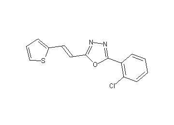 2-(2-chlorophenyl)-5-[2-(2-thienyl)vinyl]-1,3,4-oxadiazole - Click Image to Close