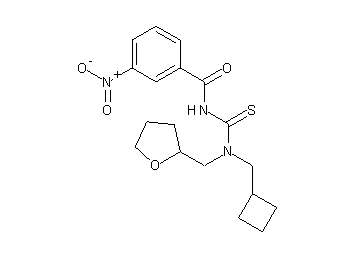 N-{[(cyclobutylmethyl)(tetrahydro-2-furanylmethyl)amino]carbonothioyl}-3-nitrobenzamide