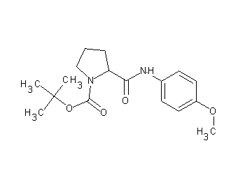 tert-butyl 2-{[(4-methoxyphenyl)amino]carbonyl}-1-pyrrolidinecarboxylate (non-preferred name)