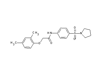2-(2,4-dimethylphenoxy)-N-[4-(1-pyrrolidinylsulfonyl)phenyl]acetamide - Click Image to Close
