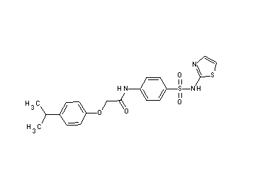 2-(4-isopropylphenoxy)-N-{4-[(1,3-thiazol-2-ylamino)sulfonyl]phenyl}acetamide