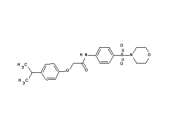 2-(4-isopropylphenoxy)-N-[4-(4-morpholinylsulfonyl)phenyl]acetamide - Click Image to Close