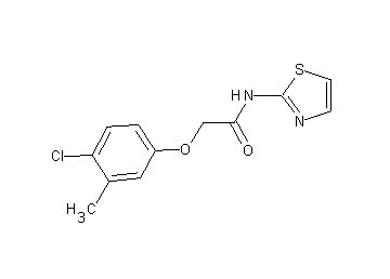 2-(4-chloro-3-methylphenoxy)-N-1,3-thiazol-2-ylacetamide - Click Image to Close