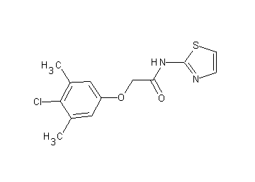 2-(4-chloro-3,5-dimethylphenoxy)-N-1,3-thiazol-2-ylacetamide