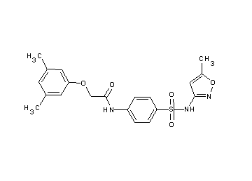 2-(3,5-dimethylphenoxy)-N-(4-{[(5-methyl-3-isoxazolyl)amino]sulfonyl}phenyl)acetamide - Click Image to Close