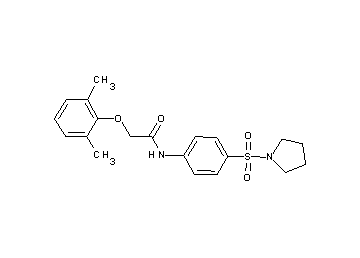2-(2,6-dimethylphenoxy)-N-[4-(1-pyrrolidinylsulfonyl)phenyl]acetamide