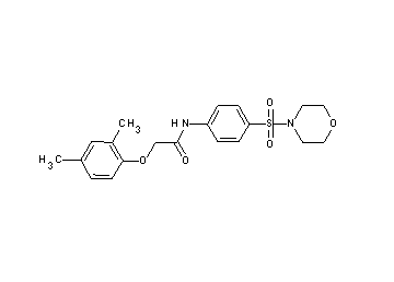 2-(2,4-dimethylphenoxy)-N-[4-(4-morpholinylsulfonyl)phenyl]acetamide - Click Image to Close