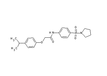 2-(4-isopropylphenoxy)-N-[4-(1-pyrrolidinylsulfonyl)phenyl]acetamide